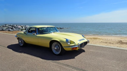 Boost Classic Car More Efficient to Drive: yellow E Type Jaguar